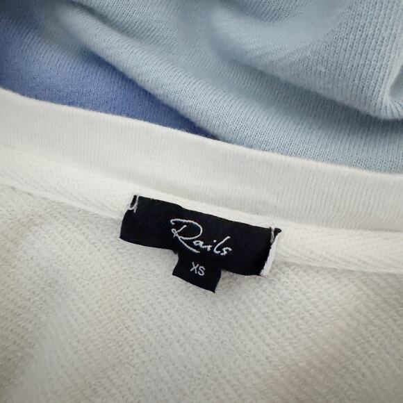 RAILS Theo Crewneck Sweatshirt Ocean Tie Dye XS - Picture 7 of 9